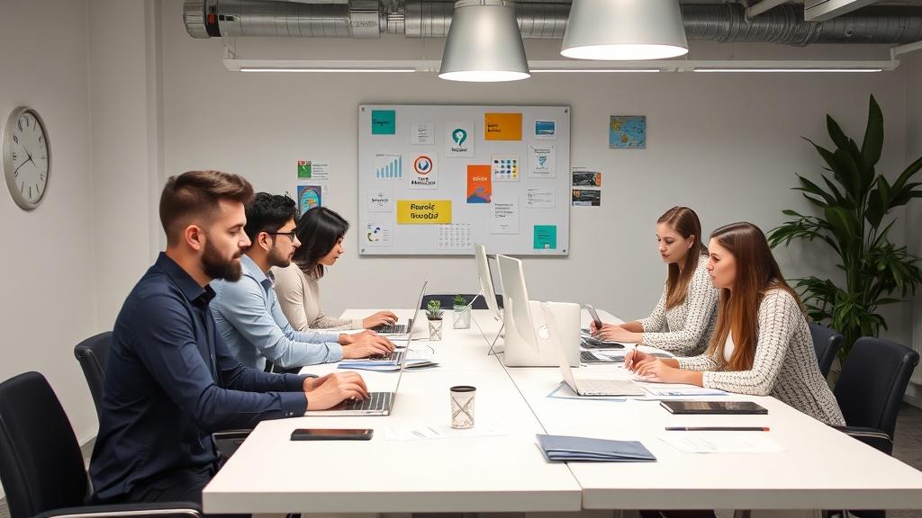 a photo of a functioning marketing agency a photo of a functioning marketing agencyфото